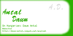 antal daum business card